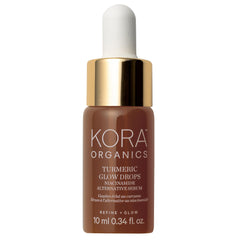 KORA Organics Turmeric Glow Drops en botella con gota para aplicación suave y precisa