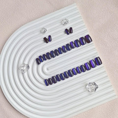 Uñas KQueenest cromadas suaves con gel, brillo elegante para cualquier ocasión.