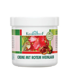 Krauterhof crema castaño de indias y uva roja, alivio suave para piernas cansadas.