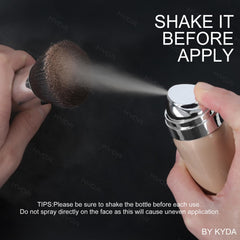 KYDA base en aerosol: aplicación rápida sobre el rostro.
