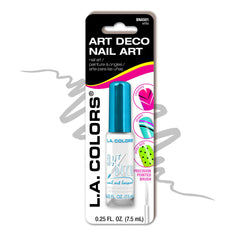 L.A. COLORS Art Deco Nail Art Polish Blanco para crear diseños rápidos y duraderos en casa