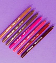 L.A. COLORS Gel Lipliner Café CP676, pigmentación alta para color intenso
