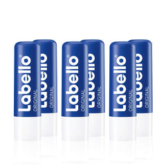Labello Original pack de 6 bálsamos labiales en caja cerrada para uso diario