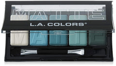 L.A. COLORS Paleta Teal Argyle: sombras mate con pigmentos intensos para todo el día.