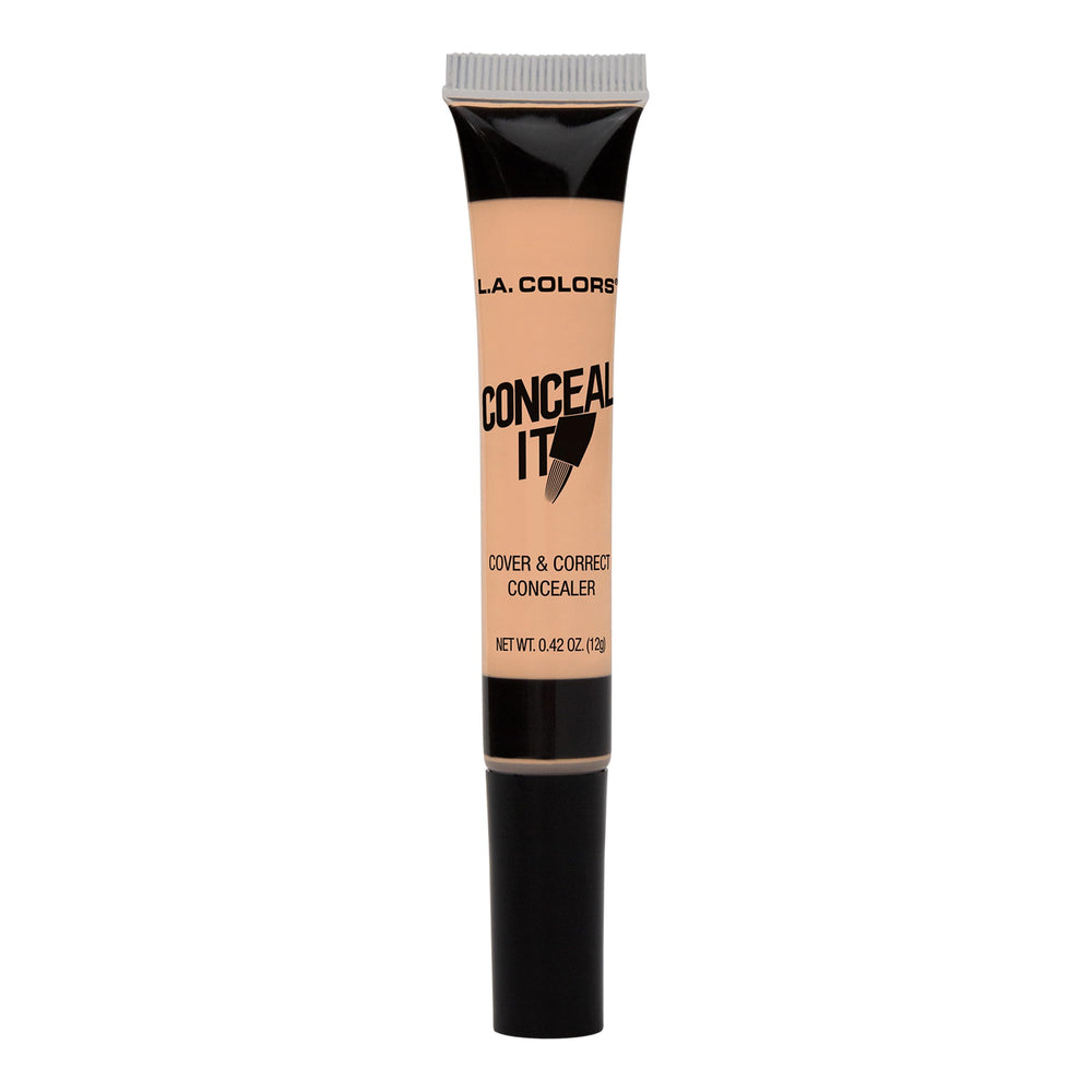 L.A. COLORS Conceal It Concealer en marfil CC575 para aplicación con brocha y acabado natural