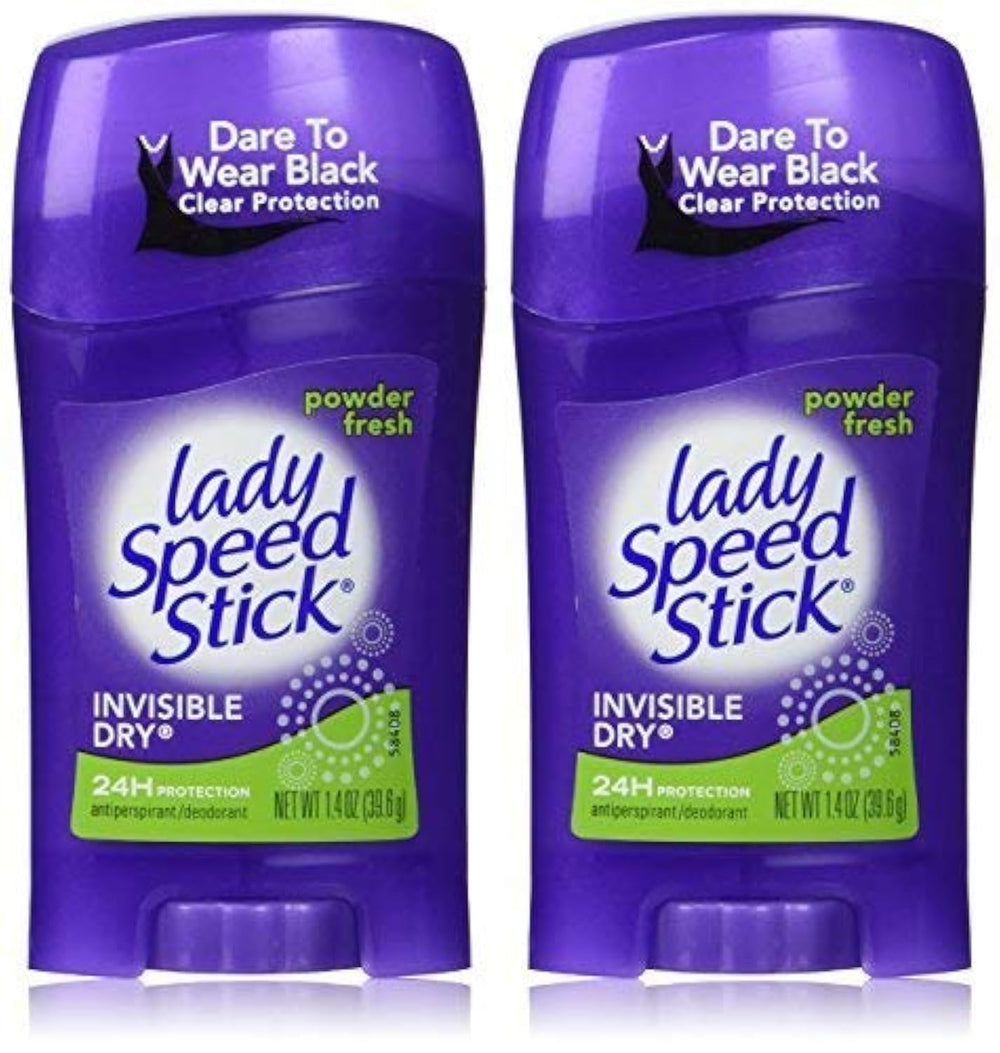 Lady Speed Stick Invisible Dry Polvo Fresco en envase, protección antiolor durante el día.