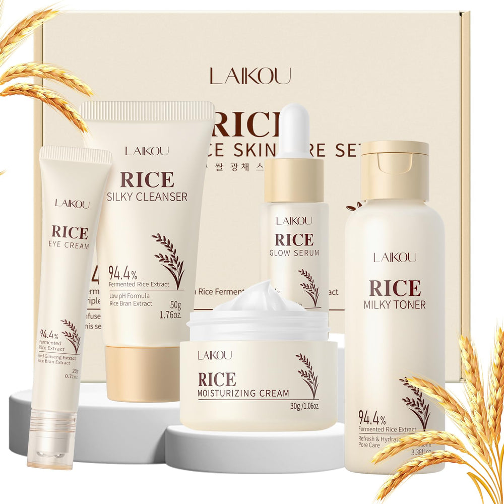 LAIKOU limpiador de arroz, limpieza suave para piel fresca