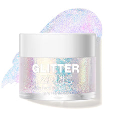LANGMANNI Glitter corporal holográfico rosado ilumina la piel con brillo duradero.