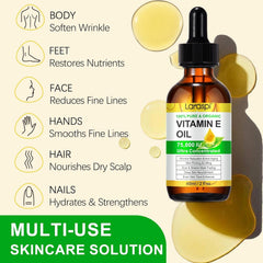 Laraspi Aceite Vitamina E puro para cuerpo seco y confort.