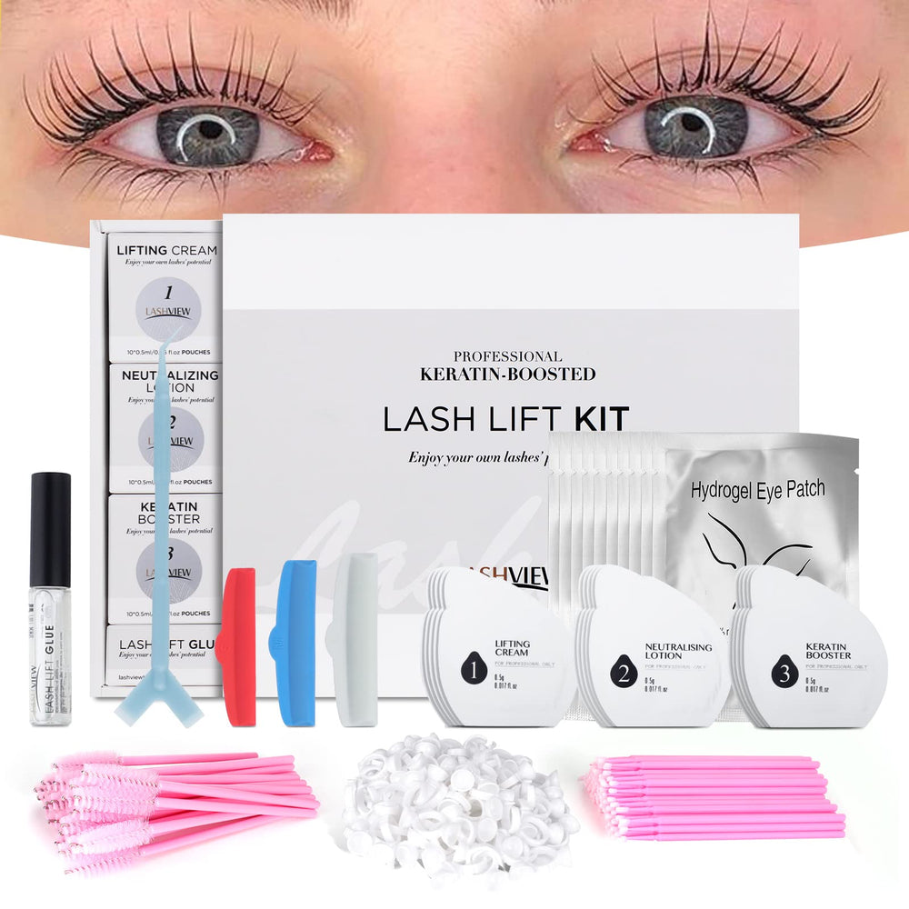 LASHVIEW kit-lift-pestanas: kit profesional para rizado de pestañas en casa.