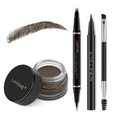 Lavone bolígrafo cejas microblading 4 puntas para trazos realistas