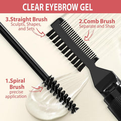 Pincel angular de LAVONE para cejas con aplicación suave
