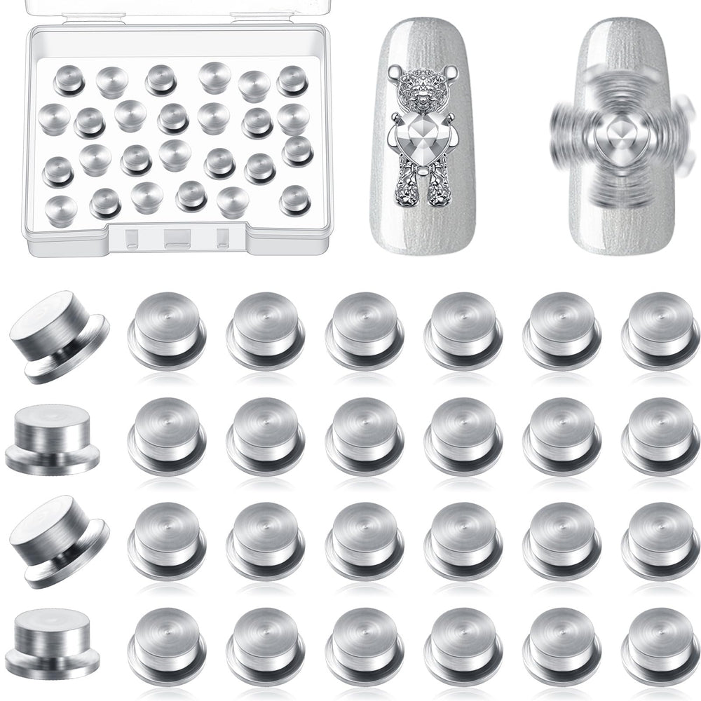 Leelosp dijes giratorios para uñas, conjunto de 30 piezas para manicura creativa.