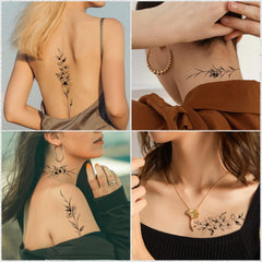 Leesgel tatuajes temporales para mujer diseños artísticos en brazos y hombros