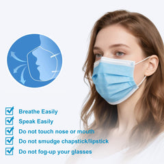 LEMENT mascarillas desechables, uso en interiores y exteriores.
