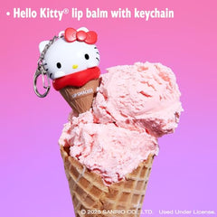 Textura cremosa del bálsamo Hello Kitty hidrata suavemente los labios.