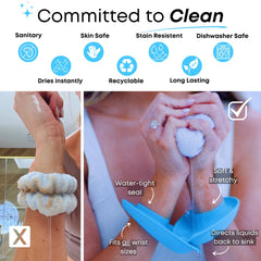 Liquilinks LiquiBands: ajuste cómodo en la muñeca para un lavado suave