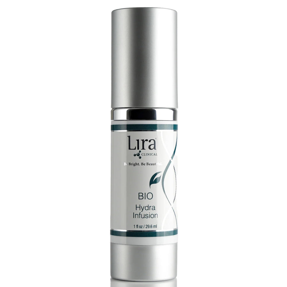 Lira Clinical BIO Hydra Infusion: botella compacta para hidratación diaria.
