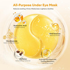 Parches LJ KuKu Lady con cafeína para revitalizar la mirada.