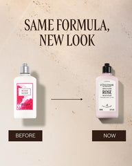 L'Occitane Rose manteca karité enriquecida para nutrición suave de la piel.