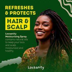 Locsanity locs brillantes y saludables gracias al spray ligero y refrescante