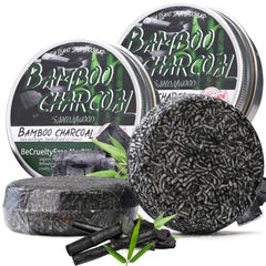 Frente de la barra Loobexery champú-bar carbón de bambú para cabello gris suave