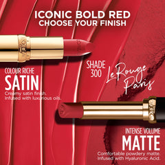 L'Oréal Paris Color Riche labios con ácido hialurónico para mayor comodidad.
