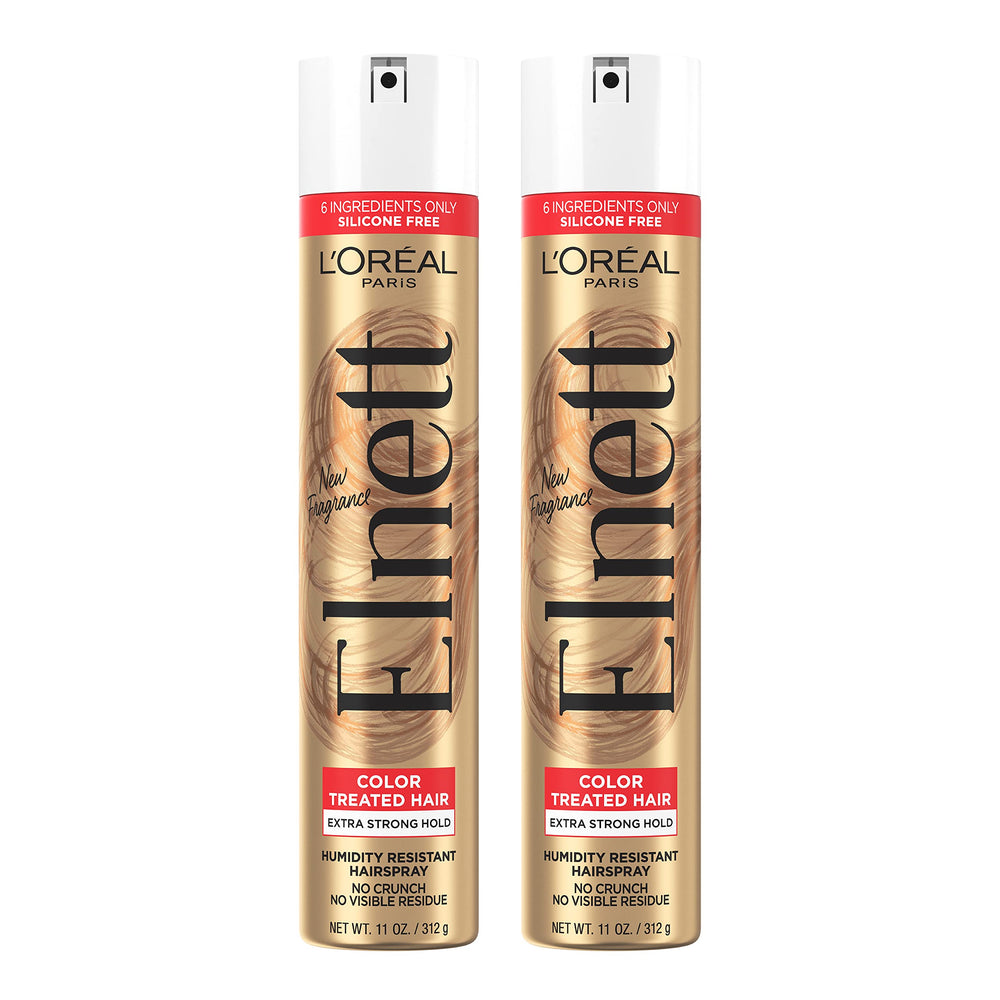 L’Oréal Paris Elnett Satin: botella espray para fijación duradera en cabello teñido.