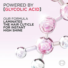 Empaque Elvive Glycolic + Gloss destacando la promesa de brillo