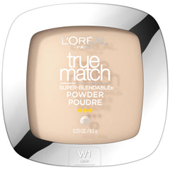 L'Oreal Paris True Match polvo base ligero con espejo para retoques diarios.