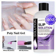 LOUINSTIC Pincel para uñas limpio, evita adherencia y facilita control del gel polímero.