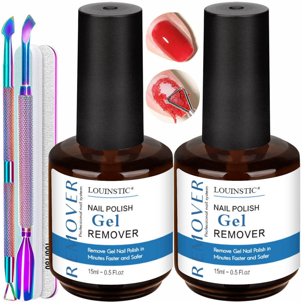 LOUINSTIC remover-esmalte-gel-2piezas: retirada rápida de gel en casa