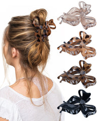 Lourny horquilla lazo negro, sujeción estable para cabello fino o grueso durante todo el día.