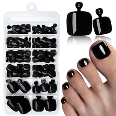 LoveOurHome uvas para pies negras con corte cuadrado para un look cómodo.