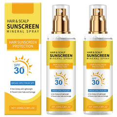 LOYOTICE spray protección solar para cabello y cuero cabelludo con SPF30 protege color y brillo.