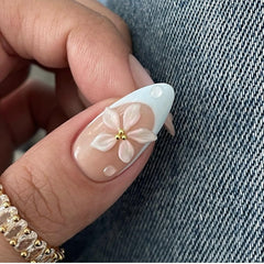 LPOODDNU acabado brillante en uñas postizas