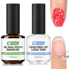 Luckyfairy Removedor Esmalte Gel 15ml para remoción rápida sin esfuerzo