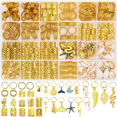 Lucomb joyas para cabello 314 piezas para trenzas