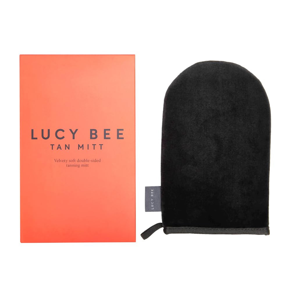Lucy Bee miton de doble cara en terciopelo para aplicación uniforme.