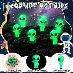 Figura alienígena verde Luinabio de 1,5 cm para peinados divertidos