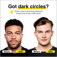 Lumin Corrector Ojeras: tono amarillo neutraliza sombras azuladas.