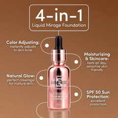 LUMINESS Liquid Mirage buffing brush for smooth, airbrushed blending