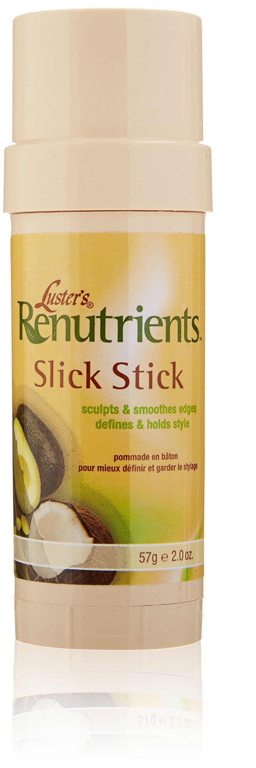 Luster's Renutrients Slick Stick en aplicación, define bordes para un acabado suave y pulido.