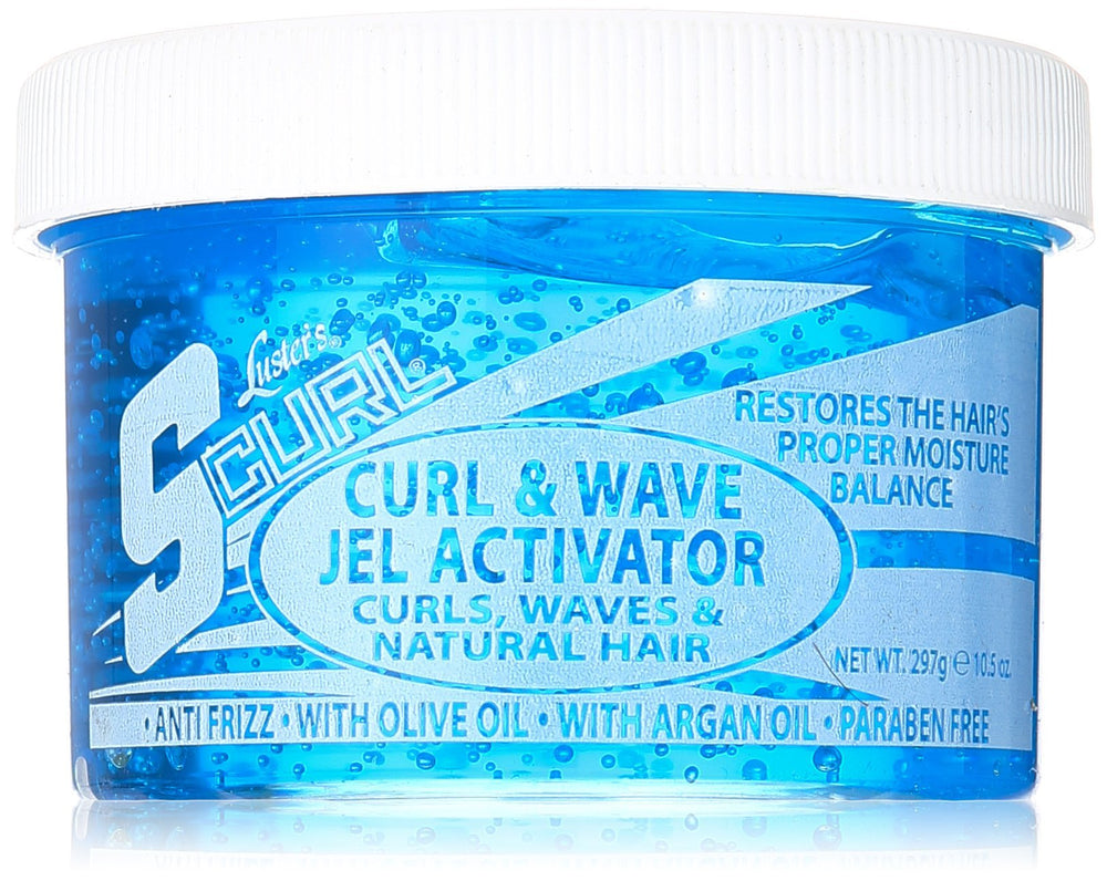 Luster's S Curl Wave Gel y Activator: botella de 10.5 oz para definir rizos y aportar brillo