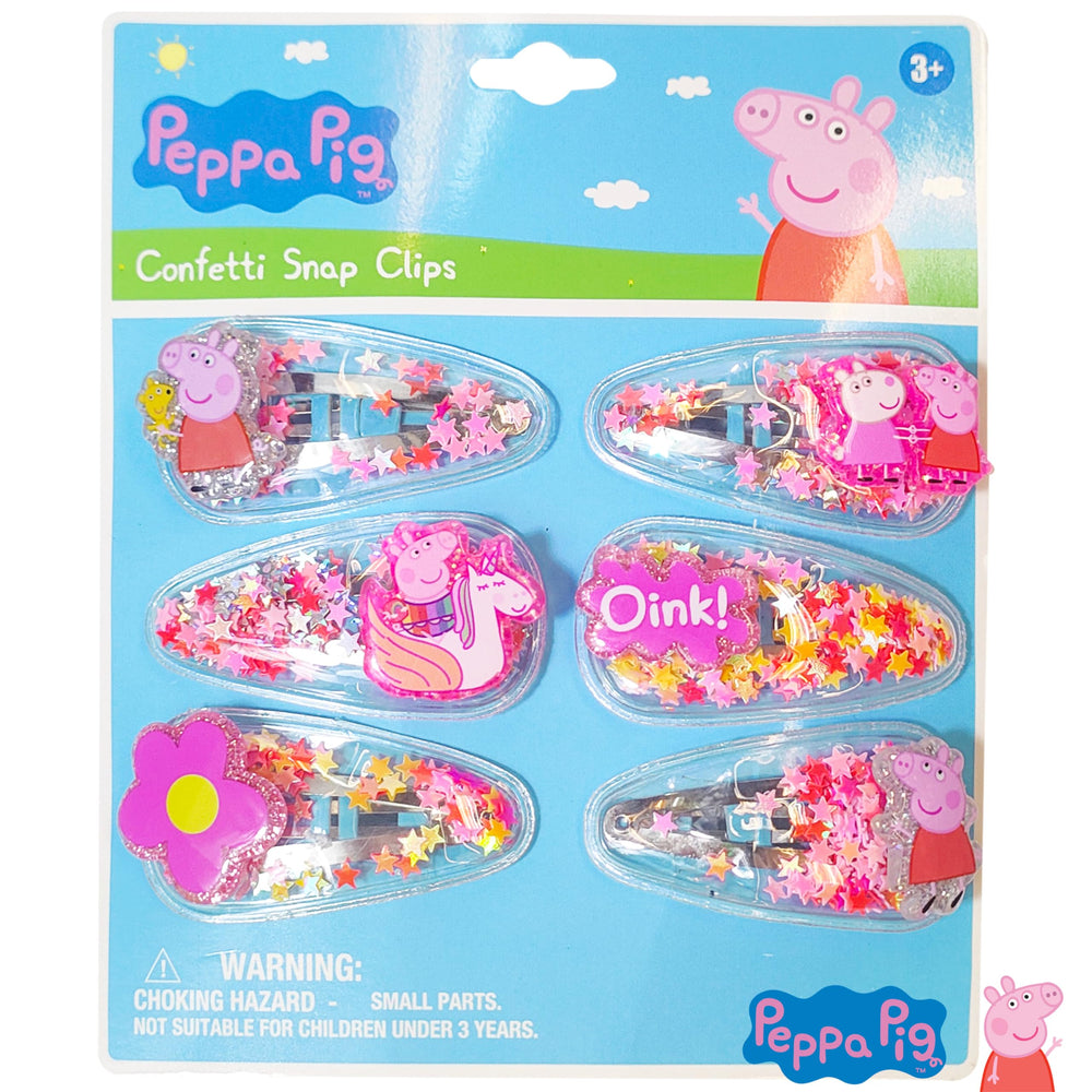LUV HER horquillas pelo set 6 Peppa, colores vivos para peinados