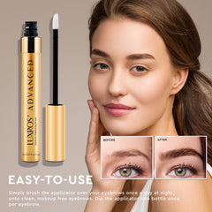LUXROS suero cejas: textura cremosa que cuida y fortalece.