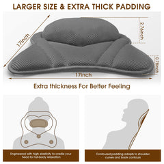 LuxStep almohada de baño ofrece soporte cómodo para cabeza y cuello.