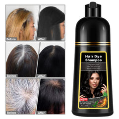 lymznus champú negro para canas, cobertura rápida y natural