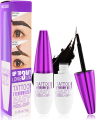 LYSdefeu kit gel-tinte cejas peel-off Ebony Black, definición duradera para el look diario.