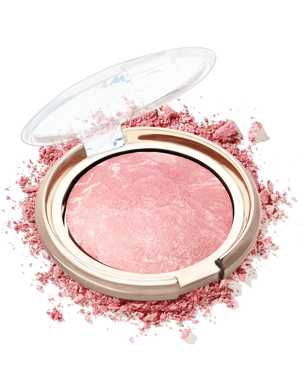 LYSdefeu rubor horneado marbleado rosa para un acabado natural en las mejillas